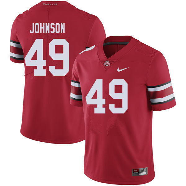 Ohio State Buckeyes #49 Xavier Johnson College Football Jerseys Sale-Red